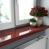 Подоконник из гранита Imperial Red